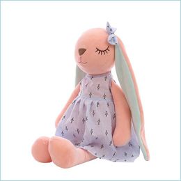 Party Favor 35 45Cm Easter Gift Toys Lovely Cartoon Long Ears Rabbit Doll Baby Soft Plush Toy Drop Delivery Home Garden Festive Supp Dhr7G
