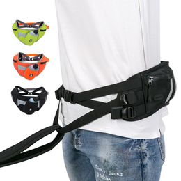 Equipment Truelove Dog Running Walking Hand Free Dogs Jogging Training Belt Adjustable with Water Bottle Dog Waist Belt Outdoor Travel