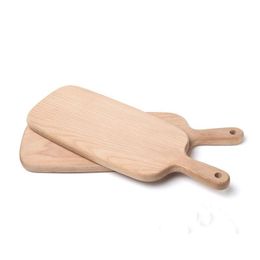 Chopping Blocks Home Kitchen Chop Block Beech Cutting Board Cake Sushi Plate Serving Trays Wood Bread Dish Fruit Tray Baking Tool Dr Dhhjv