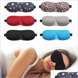 Other Home Garden Eye Mask For Slee 3D Contoured Cup Blindfold Concave Moulded Night Sleep Block Out Light Women And Men Drop Delive Dhhxq