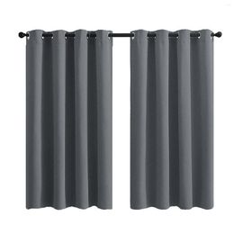 Curtain Solid Color Blackout Curtains 3 Layers Drop Thermal Insulated Draperies For Living Room