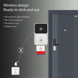 Doorbells Video Doorbell Visual Door Ring Security Camera Handily Install Small Space Saving Smart Digital Viewer Home Supplies