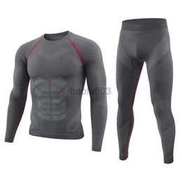 Men's Tracksuits Seamless Underwear Sets Brand New Sports Fitness Suit Winter Warm Running Hiking Bike Tactical Long Johns Thermal Underwear J230531