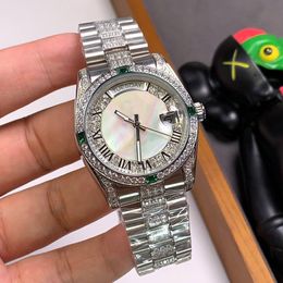 Diamond Watch Automatic Mechanical Movement Watches Men 40mm Wristwatch Business Stainless Steel 904L Wristband Montre De Luxe Gift For Boyfriend
