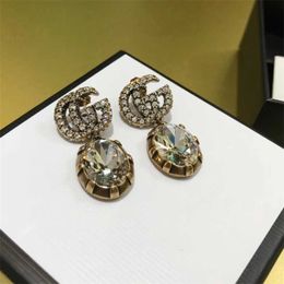 designer Jewellery bracelet necklace ring water drop shaped old full diamond light earrings for women high quality