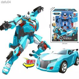 Manga Tobot Warrior Super Version Machine Deformed Robot Vehicle Transformation Action Figure Mecha Car Deformation Auto Kids Toy Gift L230522