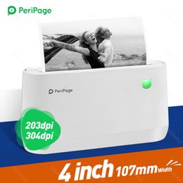 Printers PeriPage A9(s) Max 4" Portable Thermal Bluetooth Printer Thermal Photo Label Receipt Sticker Mini Printer 107mm