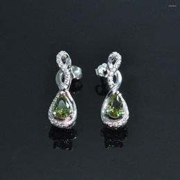 Dangle Earrings MH Pear 4 6 Diaspore Zultanite Gemstone Earring 925 Sterling Silver Created Color Change For Girl's Birthday Gift Fine
