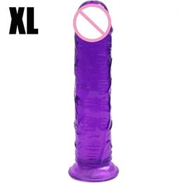 Sex massager toy Realistic Dildo with Suction Cup Flexible Huge Fake Penis for Women Body-safe Big Anal Butt Plug Sex Toy Shop AdultERKQ 2L3C2