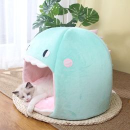 Cat Beds House Durable Cute Cave Pet Bed Tent Lounger Dogs Basket Mat Puppy Kittens Warm Cozy Kennel Cushion Supplies Cats