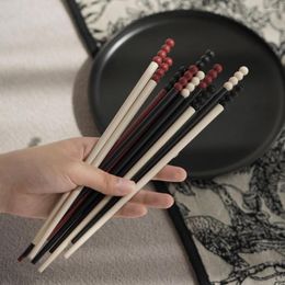 Chopsticks 4Pcs Practical Diner Good Looking Reused Daily Use Sugar-coated Haws
