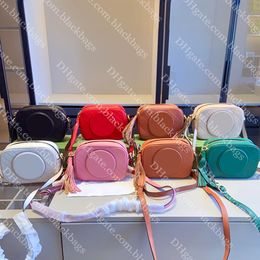 Tassel Crossbody Bag Designer Camera Bag For Women Solid Colour Leather Shoulder Bags Fashion Casual Messenger Bags