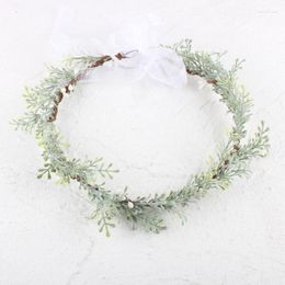 Headpieces Cross-border Simulation Green Plant Garland American Small Broken Leaf Handmade Amazon Sales