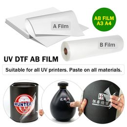 Paper 6090 4060 Epson L1800 L805 P400 TX800 XP600 UV DTF film A1 A2 A3 A4 UV printer waterproof transfer UV DTF film sticker