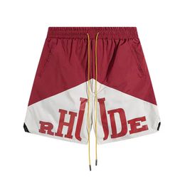 RHUDE shorts Designer Shorts mens Basketball Short Pants Luxury Summer Beach gym Letter Street Fashion swim trunks