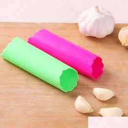 Fruit Vegetable Tools Sile Garlic Peeler Press Cooking Kitchen Peeling Convenience Tool Crusher Utensils Food Accessories Dh0165 D Dhshz