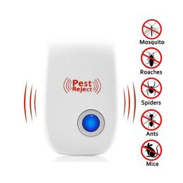 Pest Control Trasonic Repeller Mosquito Killer Electronic Anti Rodent Insect Repellent Mouse Cockroach 5 Plugs Specification Drop De Dhezr