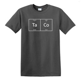 Men's T Shirts Science Taco Shirt Periodic Table Nerd Tacos College Chemistry