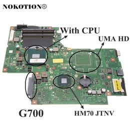 Motherboard NOKOTION 11S90003140 BAMBI MAIN BOARD For Lenovo IdeaPad G700 Laptop Motherboard 17.3 inch GMA HD HM70