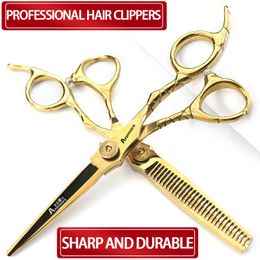 Tools 6 inch hair scissors flat cut willow leaf tooth scissors combination genuine hair scissors for hairdressers