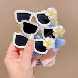 Sunglasses Shape Hairband Hair Rope Tie Elastic Silk Ribbon Hair Bands Gifts Modern Girls Party Sand Stage Hair Accesorios