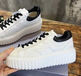 2023 Designer shoes H-STRIPES sneakers Mens Womens Platform Trainer Classic Leather Height Increasing Shoes Running Walking Sneaker