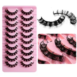 False Eyelashes Russian Strip Lashes 102 pairs Fluffy Mink 3D Volume Fake Eyelash Extension Make Up 230530