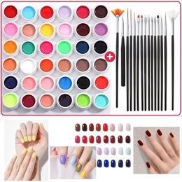 Gel 51PCS 36 Colours Painting Gel Varnish Nail Gel Polish Soak Off UV LED Top Coat Semi Permanent Nail Art Design for Manicure Polish