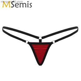 Briefs Panties MSemis Women Underwear Erotic Micro Mini Lingerie Super Low Rise T-Back G-String Thong Bikini Briefs Sexy Hot Panties Underpant T23601