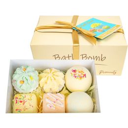 Accessories Box cake bath salt milk bath ball bath salt ball explosion salt bubble ball bath 100g*6pcs