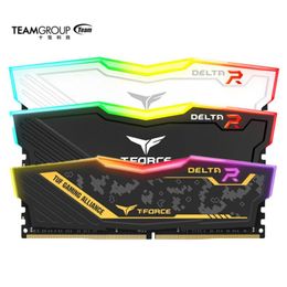 RAMs TEAMGROUP TForce Delta RGB DDR4 8GB 16GB 3200MHz CL16 3600MHz CL18 Desktop Gaming Memory Ram TUF / WHITE / BLACK