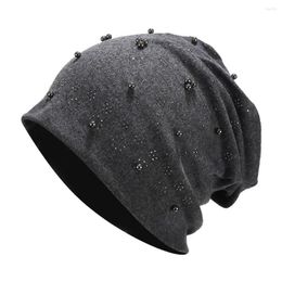 Ball Caps For Running Fashion Women Stretch Headgear Color Beading Pearl Head Toddler Baseball Cap Teens Bling