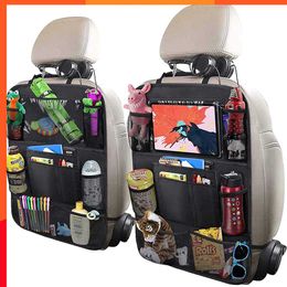 Car Backseat Organiser with Touch Screen Storage Pockets Cover Car Seat Back Protectors for Travel Trip Kids car accessories
