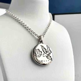 designer jewelry bracelet necklace ring 925 Love fearless flower bird round heart old couple pendant clavicle Chain Gift high quality