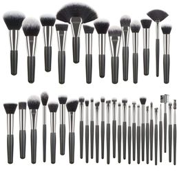 Brushes Makeup brushes set Professional Black White 40Pcs Foundation Powder Contour Eyeshadow make up brushes