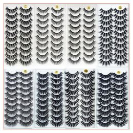 False Eyelashes 510Pairs 3D Mink Lashes Natural Dramatic Faux Cils Makeup Wholesale Eyelash Extension maquiagem 230530