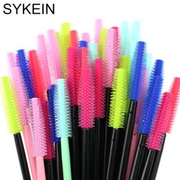 Brushes 5/25 Disposable Silicone Gel Eyelash Brush Mascara Wands Eye Lashes Extension Tool Professional Beauty Eyelash Makeup Supplies