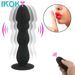 Adult Toys Remote Control Anal Plug Bead Dildo Vibrator Suction Cup Butt Plug Male prostate Massager Vibrator Waterproof Sex Toys L230518