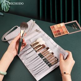 Brushes CHICHODO Makeup BrushGreen Cloud Cosmetic Brushes Serieshigh quality animal/fiber beauty pensprofessional make up tool