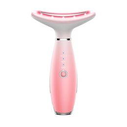 Massager Neck Lifting Vibration Tighten Massager Facial Beauty Device Ems Led Photon Therapy Reduce Double Chin Remove Wrinkle Skin Care