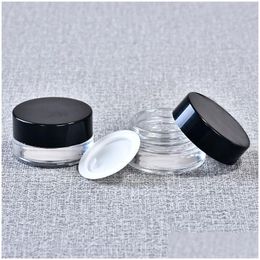 Packing Bottles Transparent Tempered Glass Container Dab Wax Oil Concentrate Hardened Jar Cosmetic Storage Empty Bottle Vtky1 Drop D Dhwun