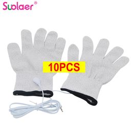 Products Silver Conductive Fibre Massage Gloves for TENS/EMS Therapy Hand Massager Antistatic/Antiskid Electrode Gloves Wholesale