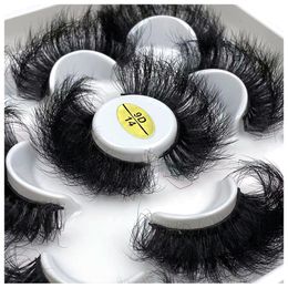 False Eyelashes 5 Pairs 25mm 3D Mink Lashes Bulk Russian Volume Fluffy Natural Thick Dramatic Wholesale maquiagem 230530