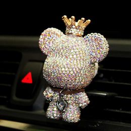 High-quality creative personality cute bear car air outlet aromatherapy light fragrance car interior conditioning car freshener L230523