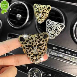 New Money Leopard Luxury Diamond Car Air Conditioning Outlet Perfume Auto Perfume Auto Interior Accessories Women Fragrance Clip L230523