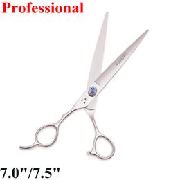 Tools 7.0 7.5 Professional Hair Scissors Left Handed Hair Cutting Shears Dog Scissors 440C Hairdressing Pet Grooming Scissors 8003#