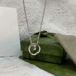 designer jewelry bracelet necklace Ancient fortune ring interlocking pendant men's women's same couple high quality