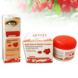 Sun 2Pieces Goji Facial Cream Eye Cream Ageless Cream Face Whitening Skin Care Anti Wrinkle Eye Cream Remove Dark Circles Under Eyes