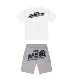 23ss Limited Edition TrapStar t Shirt Short Sleeve Shorts Shooter Suit London Street Fashion Cotton Comfort Couple Motion design 605ess