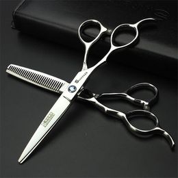 Tools Left hand scissors Japan 440c hairdressing scissors 6 inch professional salon hairdressing scissors cut hair stylist hairstyling